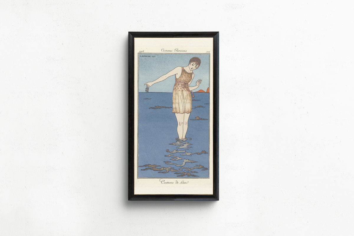 George Barbier — Costume de bain [Bathing costume] | Art Deco Fashion Print