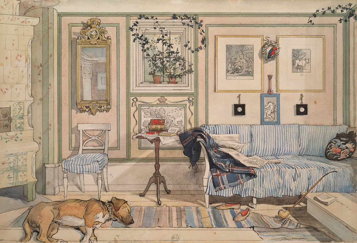 Carl Larsson — Cosy Corner | Swedish Watercolour Print