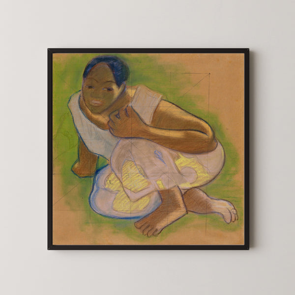Paul Gauguin — Crouching Tahitian Woman | Fine Art Print