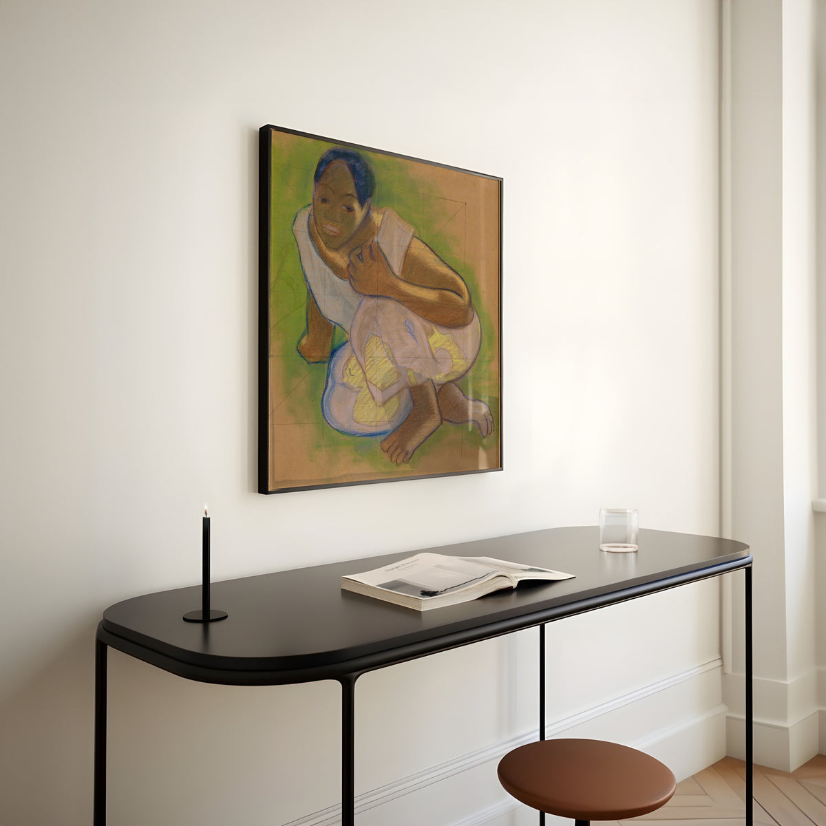 Paul Gauguin — Crouching Tahitian Woman | Fine Art Print