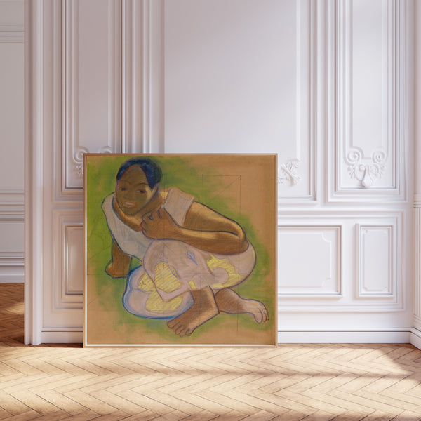 Paul Gauguin — Crouching Tahitian Woman | Fine Art Print
