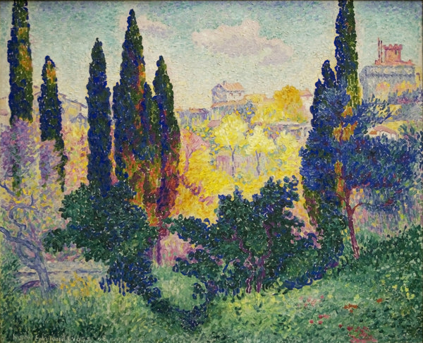 Henri-Edmond Cross — Cypresses at Cagnes (Les Cyprès à Cagnes) | Fine Art Print