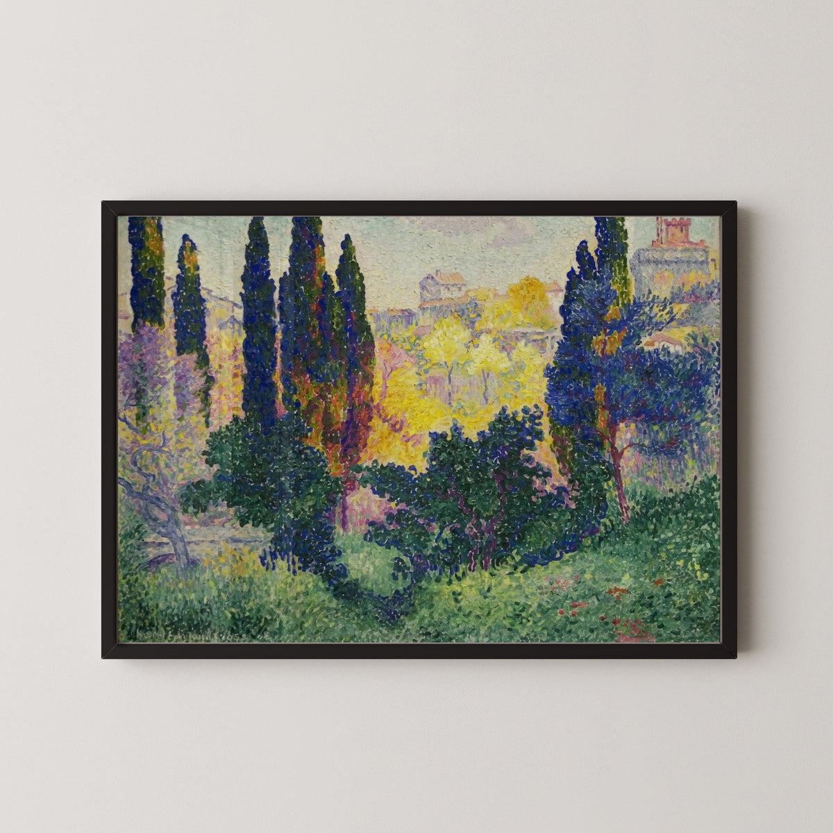 Henri-Edmond Cross — Cypresses at Cagnes (Les Cyprès à Cagnes) | Fine Art Print