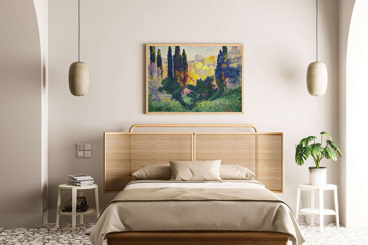 Henri-Edmond Cross — Cypresses at Cagnes (Les Cyprès à Cagnes) | Fine Art Print