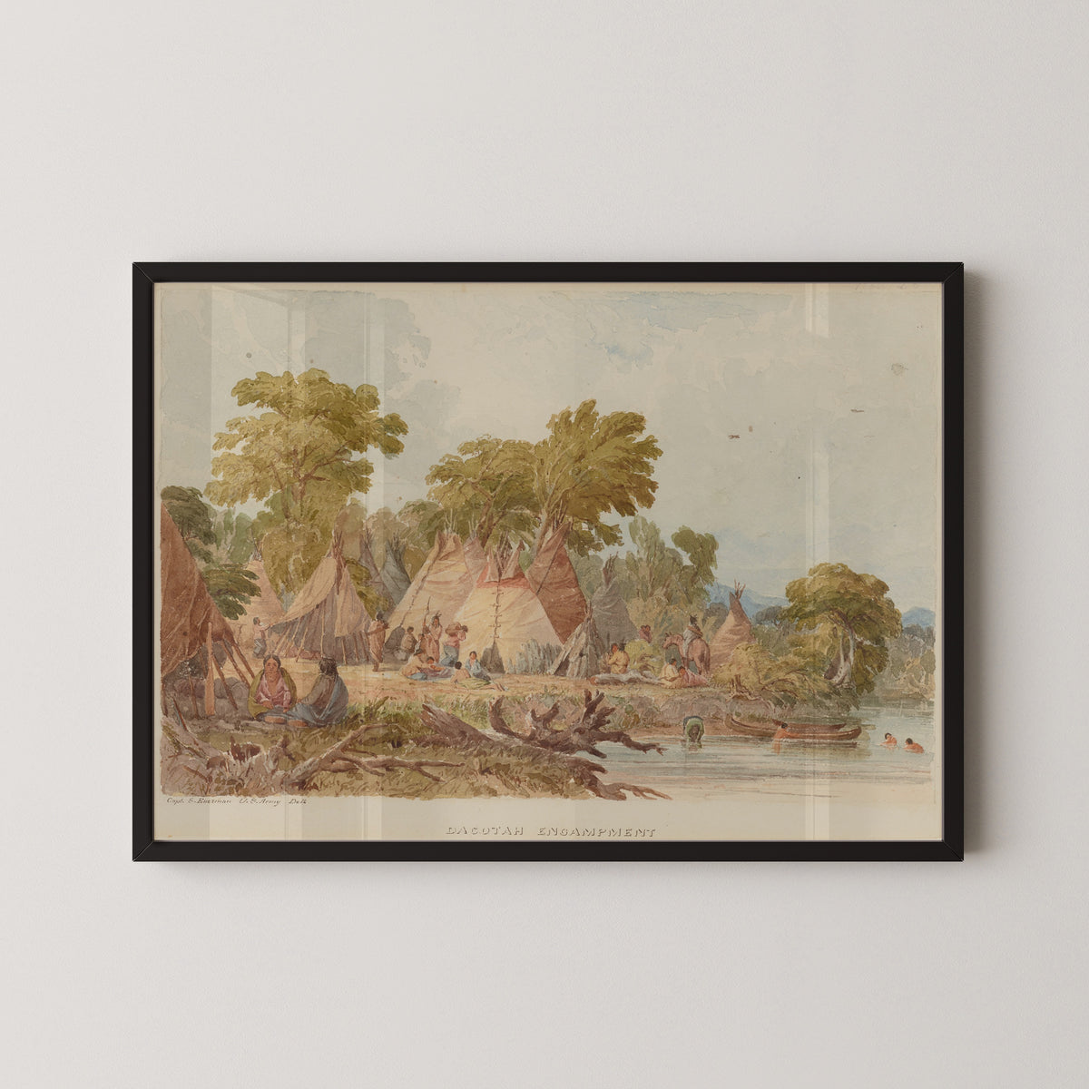 Seth Eastman — Dacotah Encampment | Western Art Print
