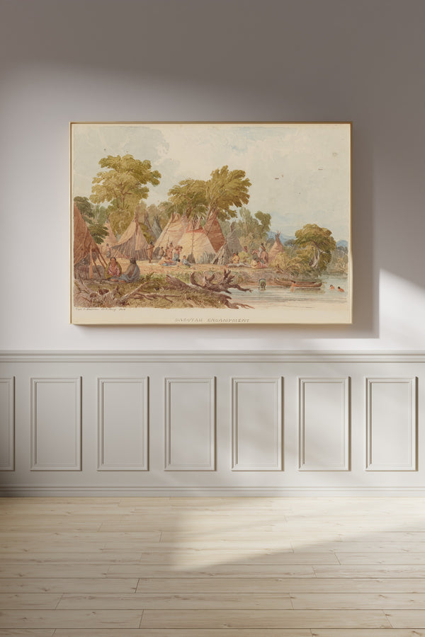 Seth Eastman — Dacotah Encampment | Western Art Print