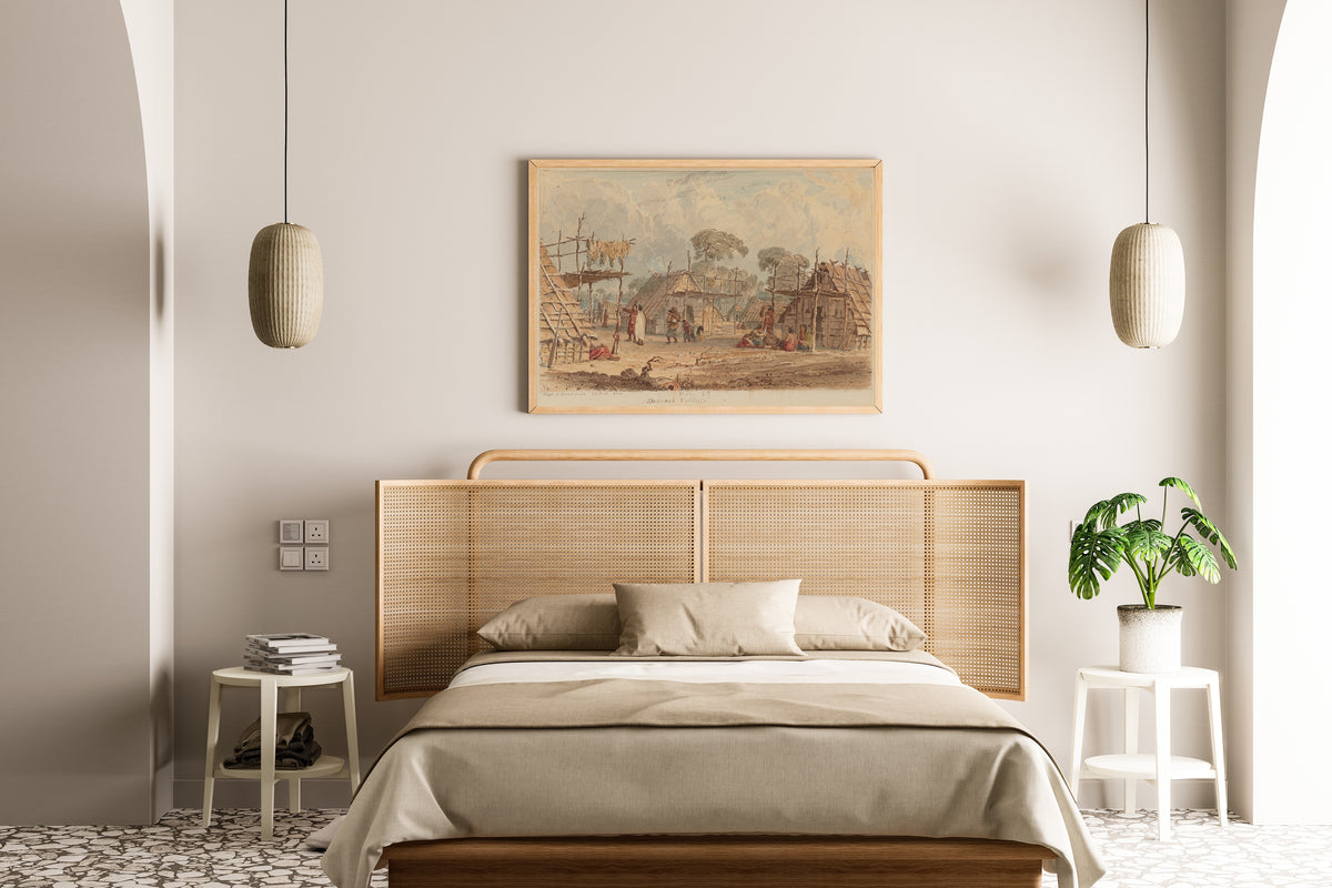 Seth Eastman — Dacotah Village | Western Art Print