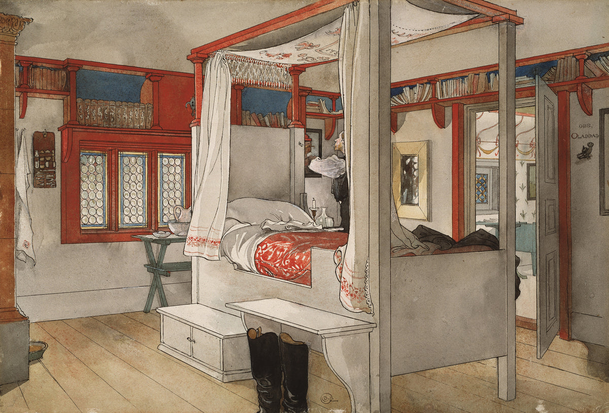 Carl Larsson — Daddy's Room | Swedish Watercolour Print