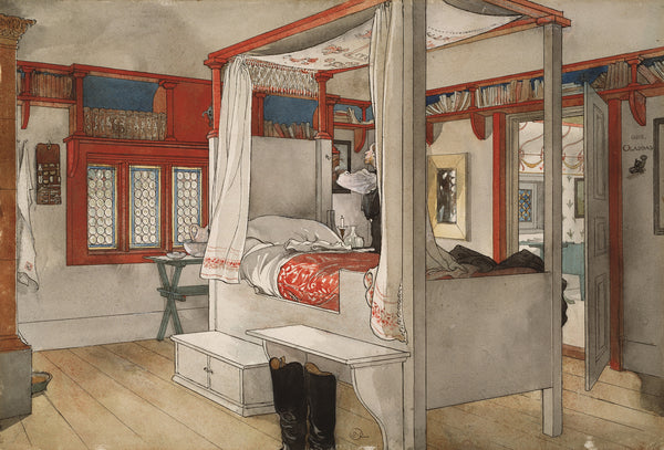 Carl Larsson — Daddy's Room | Swedish Watercolour Print