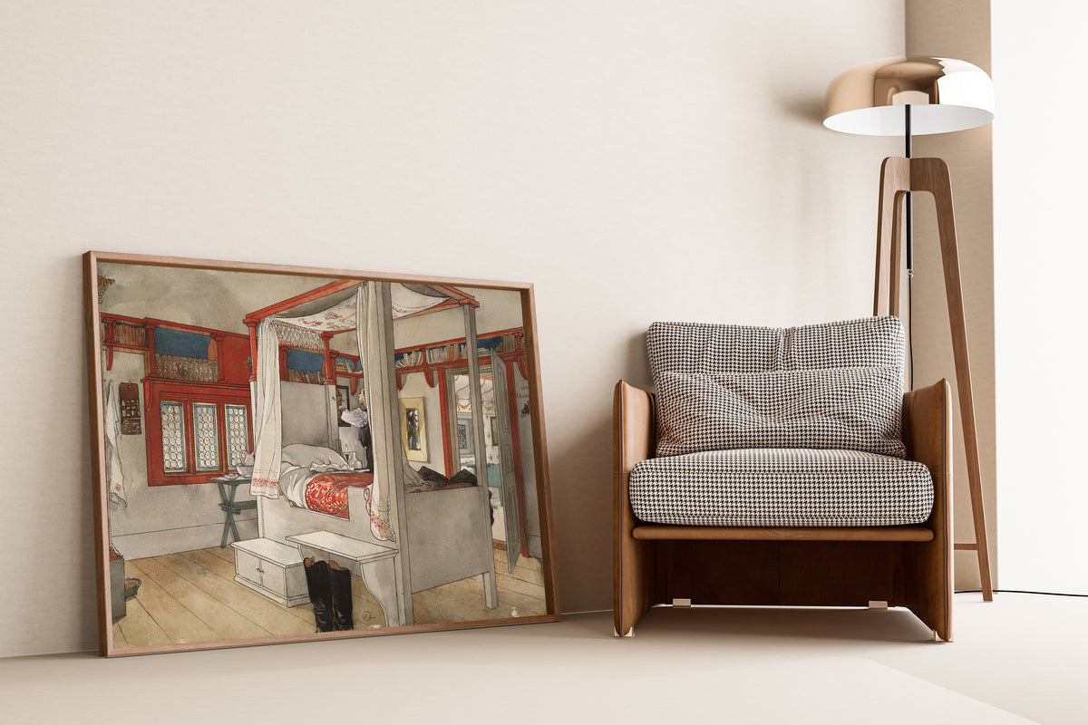 Carl Larsson — Daddy's Room | Swedish Watercolour Print
