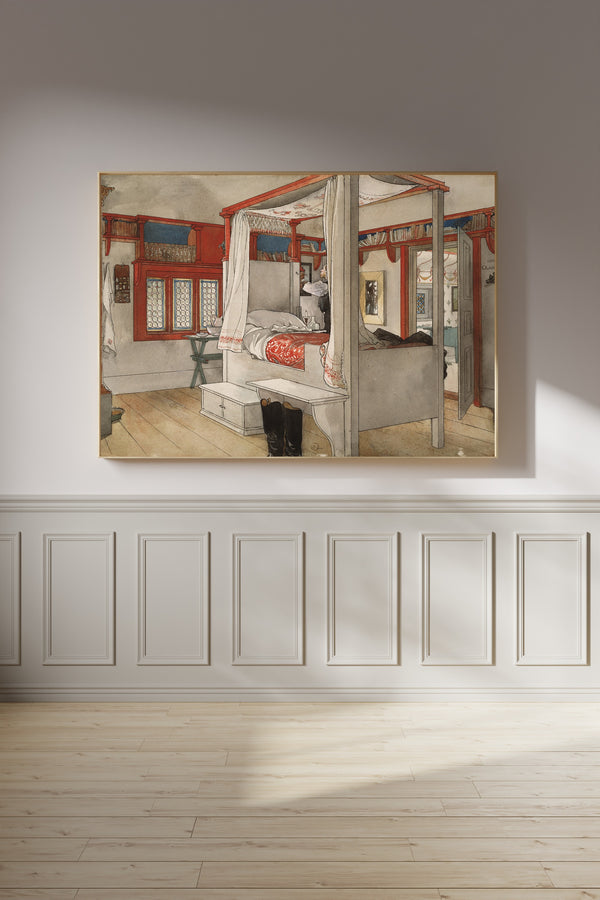 Carl Larsson — Daddy's Room | Swedish Watercolour Print