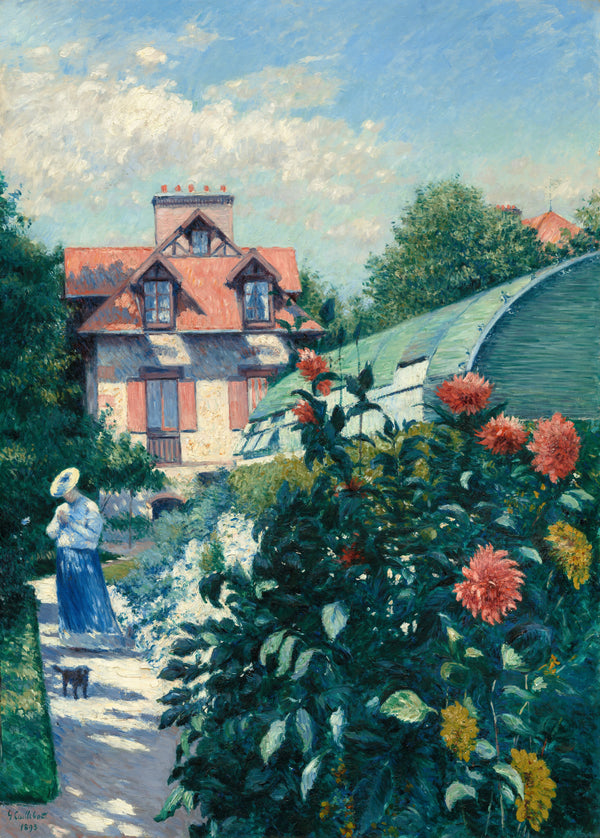Gustave Caillebotte — Dahlias, Garden at Petit Gennevilliers | Fine Art Print