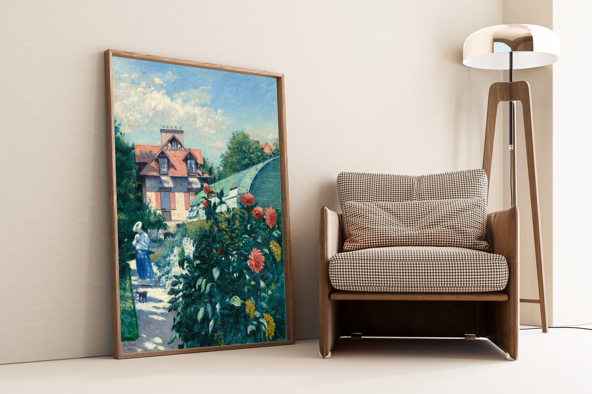 Gustave Caillebotte — Dahlias, Garden at Petit Gennevilliers | Fine Art Print