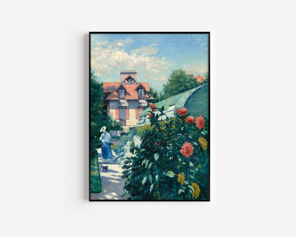 Gustave Caillebotte — Dahlias, Garden at Petit Gennevilliers | Fine Art Print