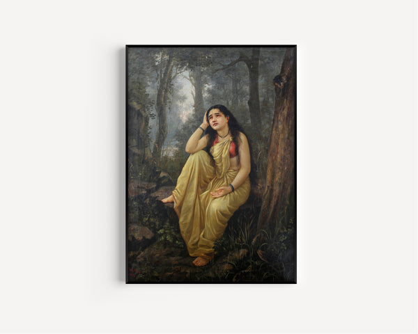 Raja Ravi Varma — Damayanti Vanavas | Fine Art Print