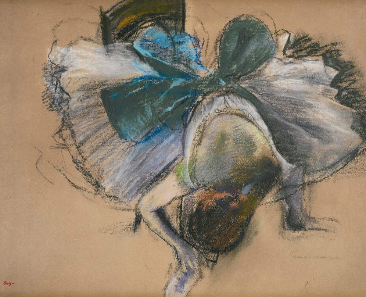 Edgar Degas — Dancer Adjusting Her Slipper (Blue and Green Bow) | Fine Art Print