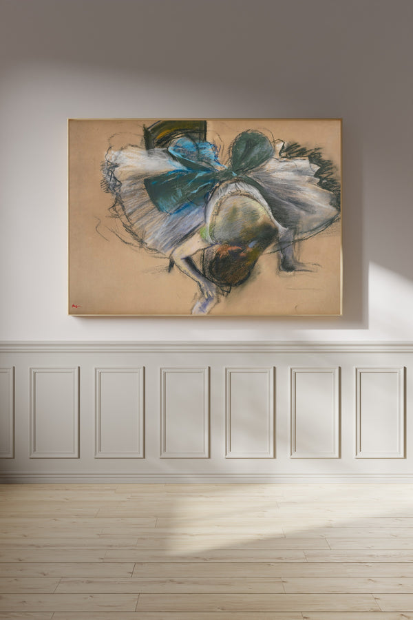 Edgar Degas — Dancer Adjusting Her Slipper (Blue and Green Bow) | Fine Art Print