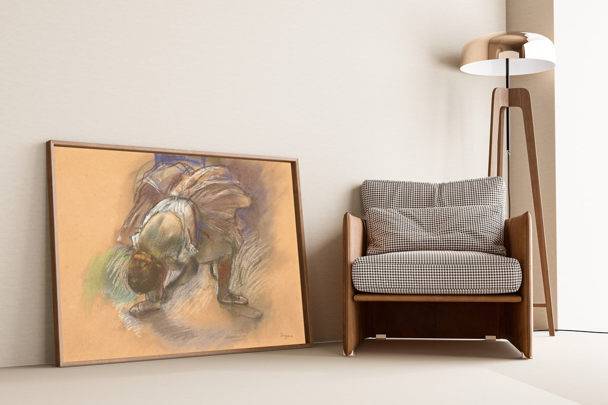 Edgar Degas — Dancer Adjusting Her Slipper (Lilac Tutu) | Fine Art Print