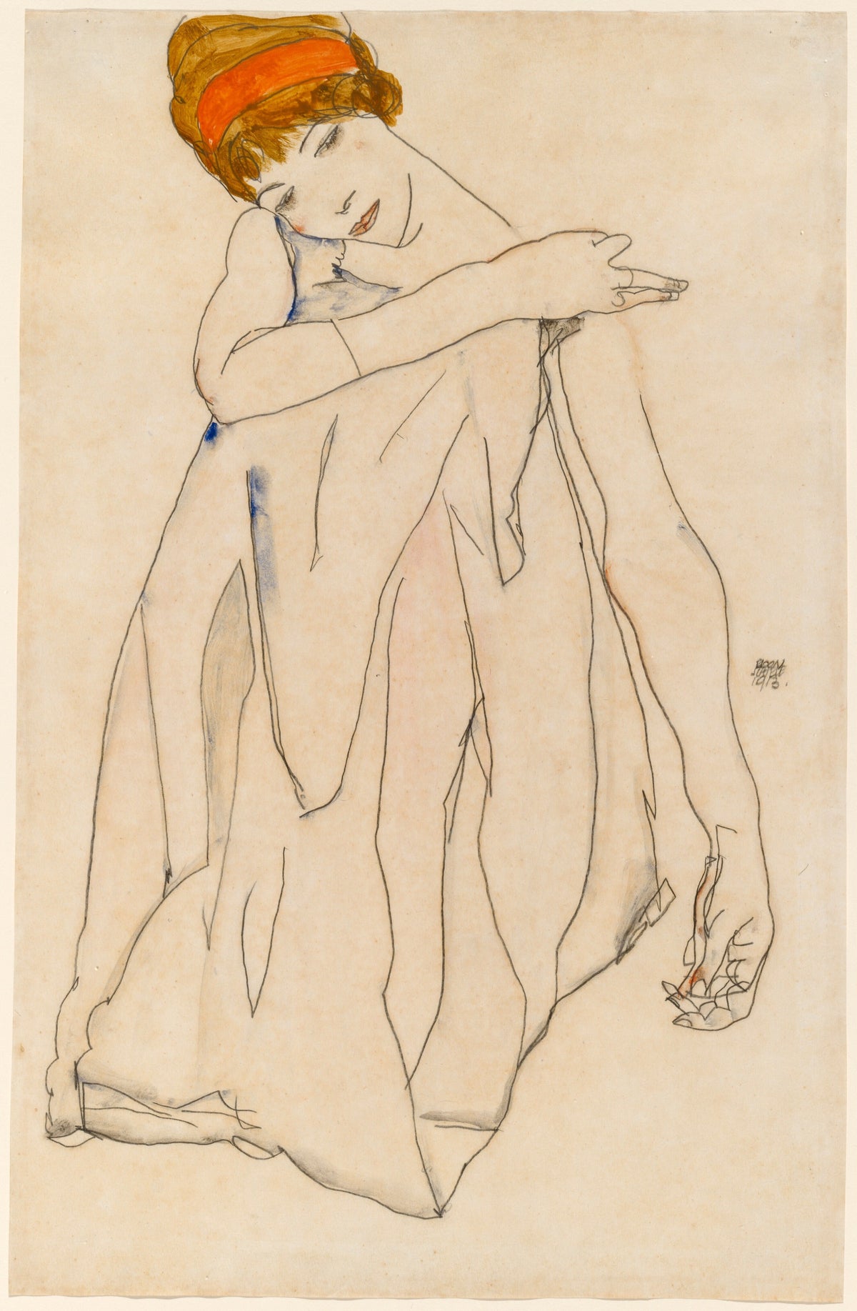 Egon Schiele — Dancer (Die Tänzerin) | Expressionist Fine Art Print