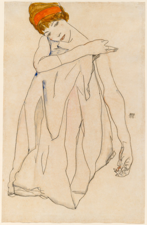 Egon Schiele — Dancer (Die Tänzerin) | Expressionist Fine Art Print