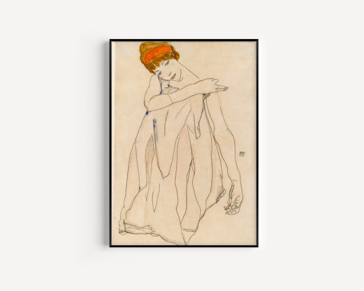 Egon Schiele — Dancer (Die Tänzerin) | Expressionist Fine Art Print