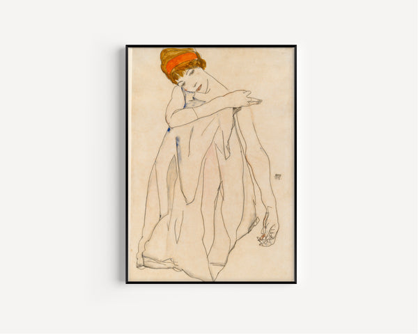 Egon Schiele — Dancer (Die Tänzerin) | Expressionist Fine Art Print