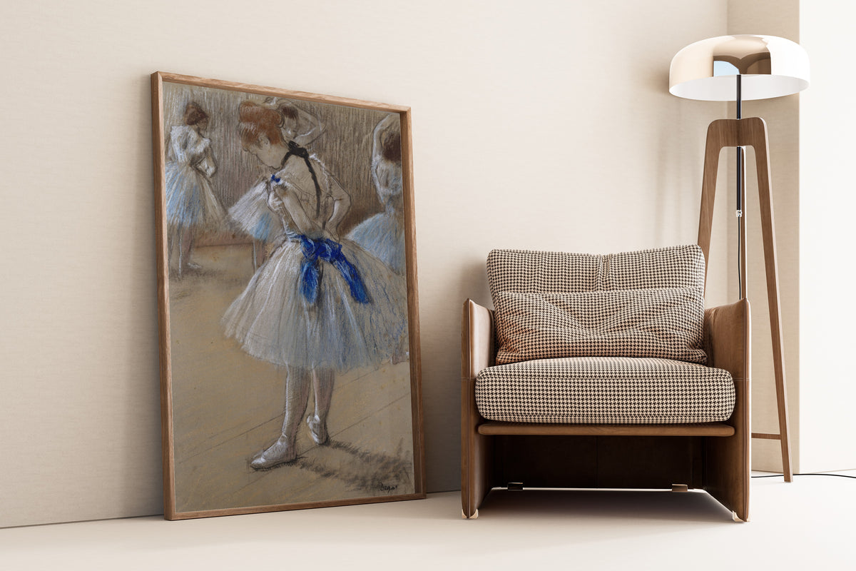 Edgar Degas — Dancer with a Blue Sash | Fine Art Print