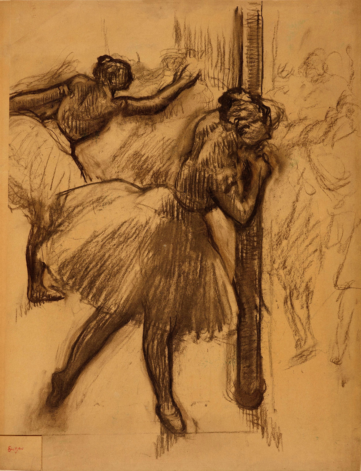 Edgar Degas — Danseuse, appuyée à une colonne | Fine Art Print