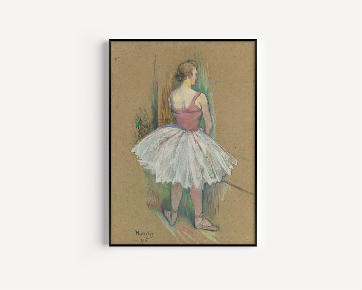 Henri de Toulouse-Lautrec — Danseuse en pied, vue de dos | Fine Art Print