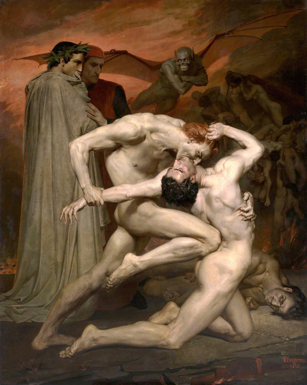 William-Adolphe Bouguereau — Dante and Virgil in Hell | Fine Art Print
