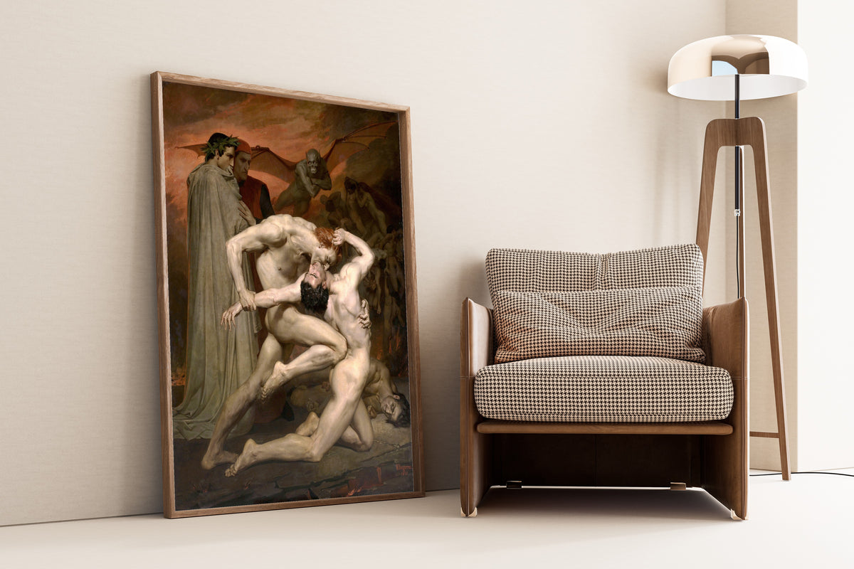 William-Adolphe Bouguereau — Dante and Virgil in Hell | Fine Art Print