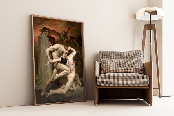 William-Adolphe Bouguereau — Dante and Virgil in Hell | Fine Art Print