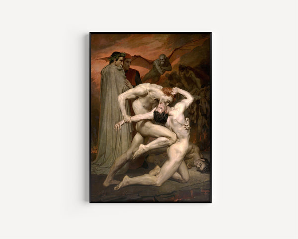 William-Adolphe Bouguereau — Dante and Virgil in Hell | Fine Art Print