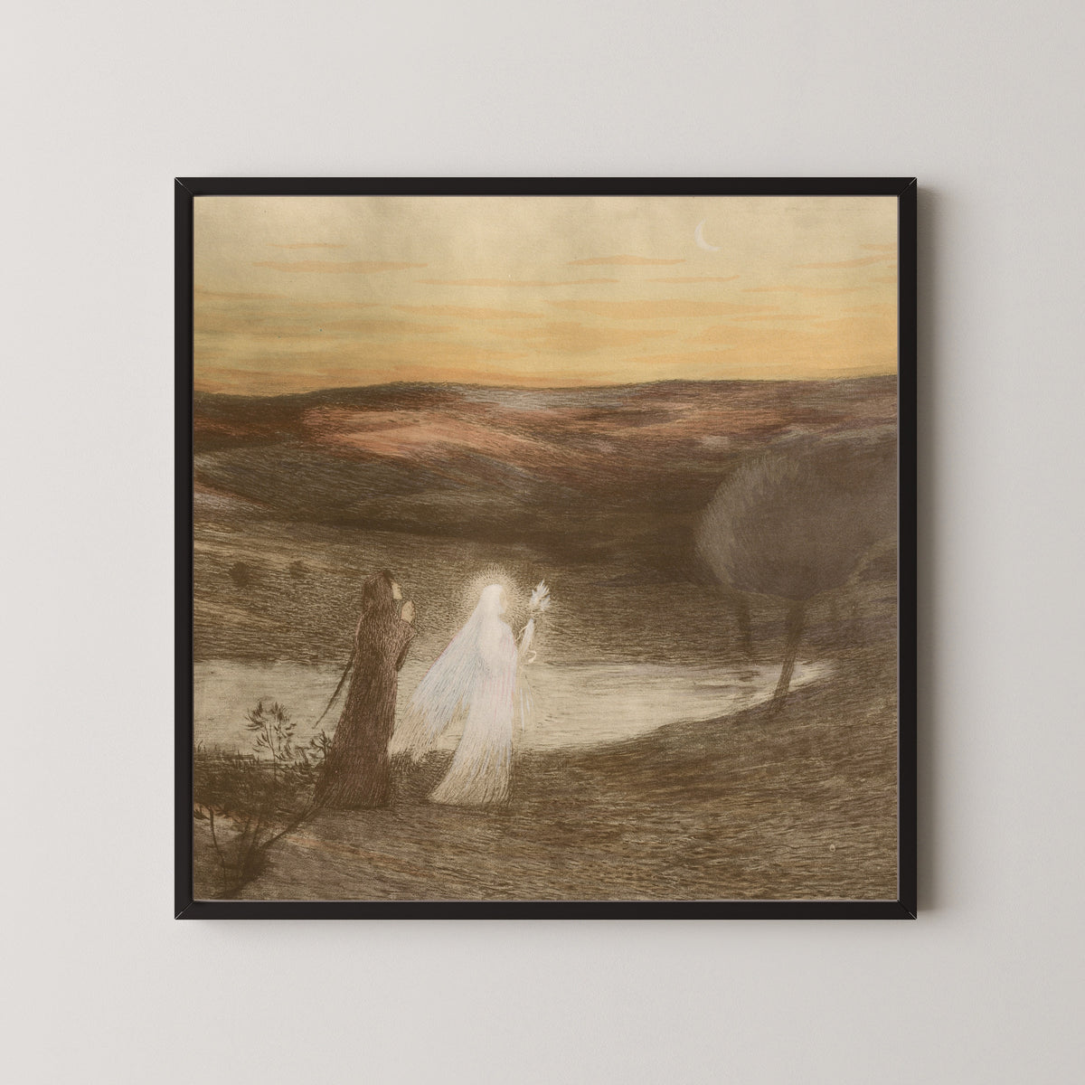 Henri Martin — Dante rencontre Béatrix | Fine Art Print