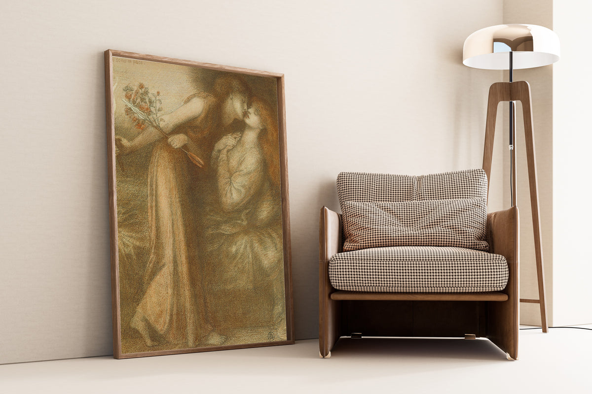 Dante Gabriel Rossetti — Dante's Dream (Io sono in pace) | Pre-Raphaelite Art Print