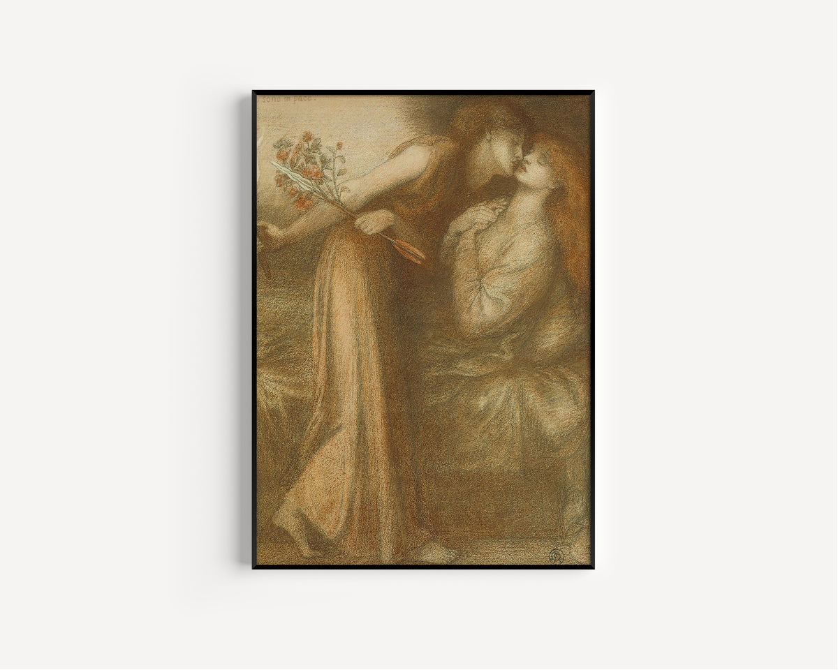 Dante Gabriel Rossetti — Dante's Dream (Io sono in pace) | Pre-Raphaelite Art Print