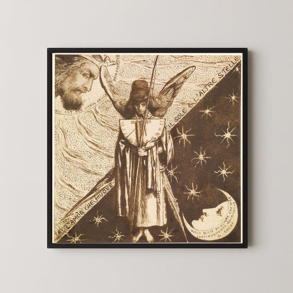 Dante Gabriel Rossetti — Dantis Amor | Pre-Raphaelite Art Print