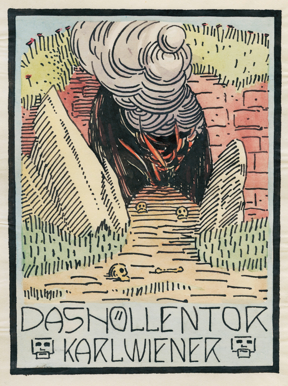 Karl Wiener — Das Höllentor (The Gate of Hell) | Vintage Poster Print