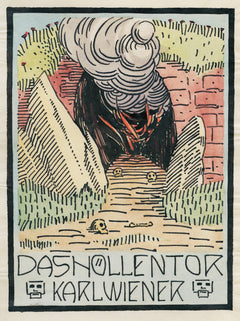 Karl Wiener — Das Höllentor (The Gate of Hell) | Vintage Poster Print
