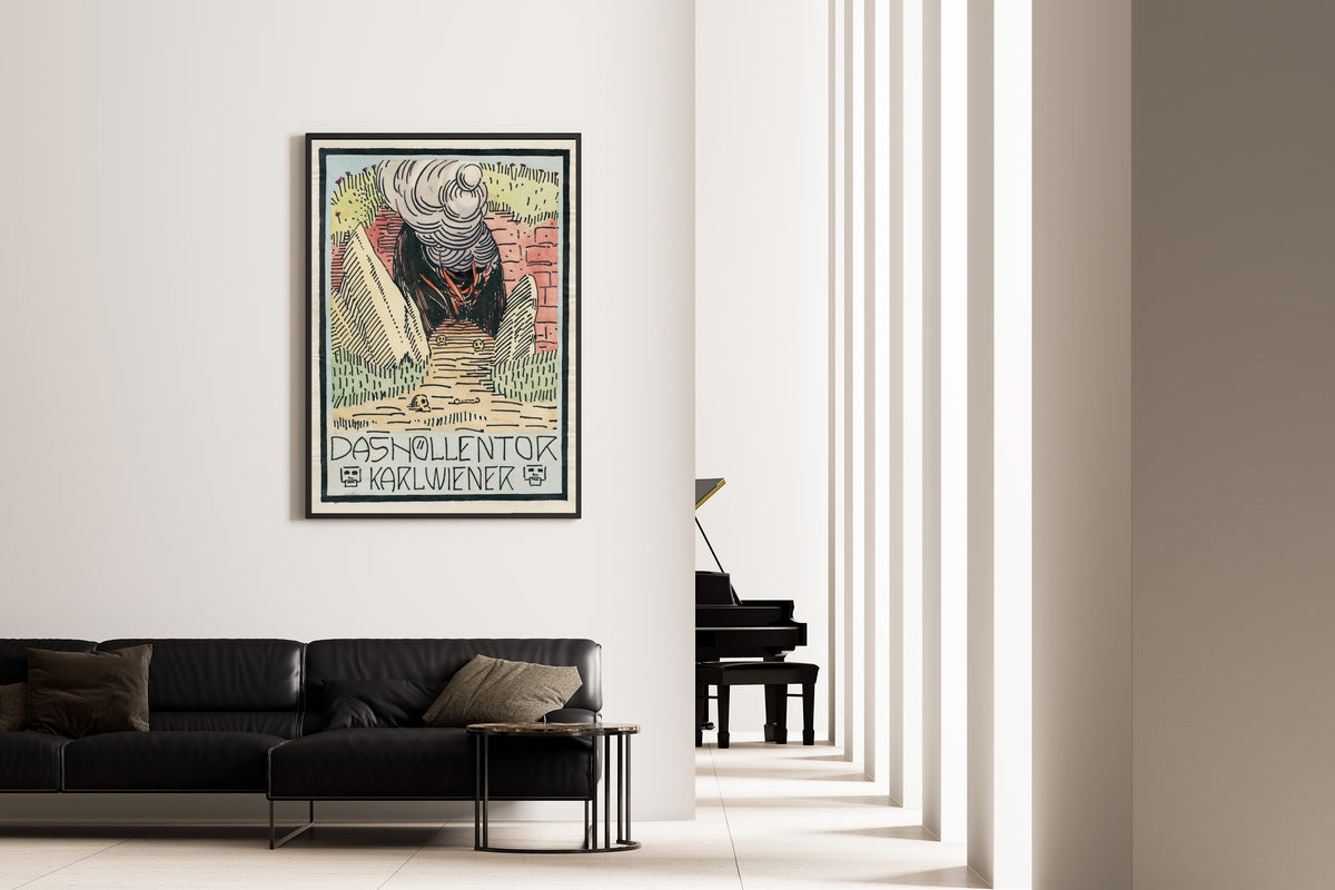 Karl Wiener — Das Höllentor (The Gate of Hell) | Vintage Poster Print