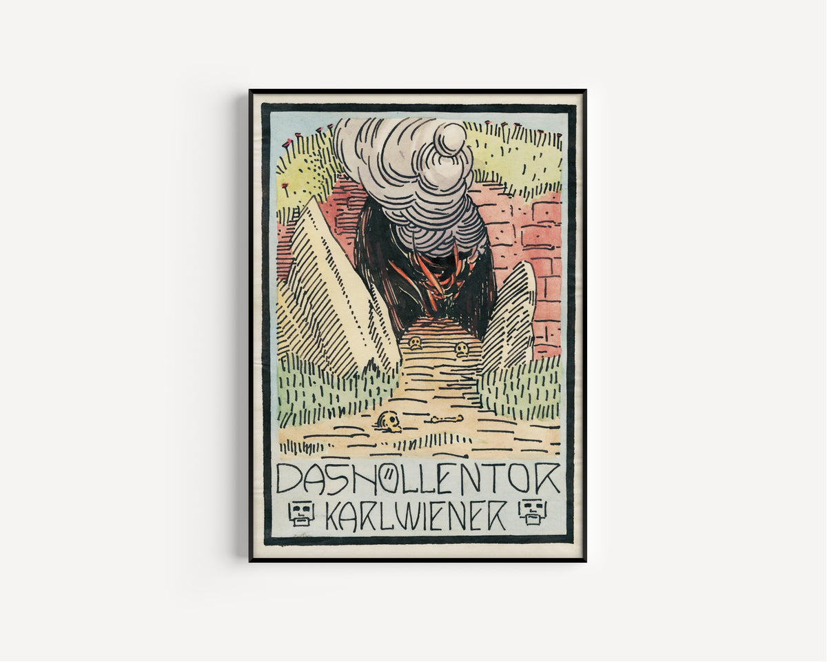 Karl Wiener — Das Höllentor (The Gate of Hell) | Vintage Poster Print