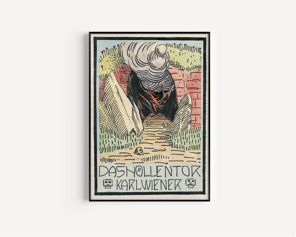 Karl Wiener — Das Höllentor (The Gate of Hell) | Vintage Poster Print