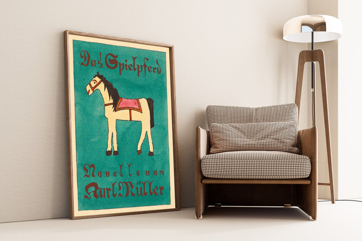 Karl Wiener — Das Spielpferd (The Toy Horse) | Vintage Poster Print