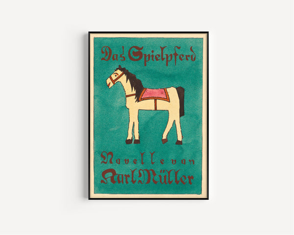 Karl Wiener — Das Spielpferd (The Toy Horse) | Vintage Poster Print