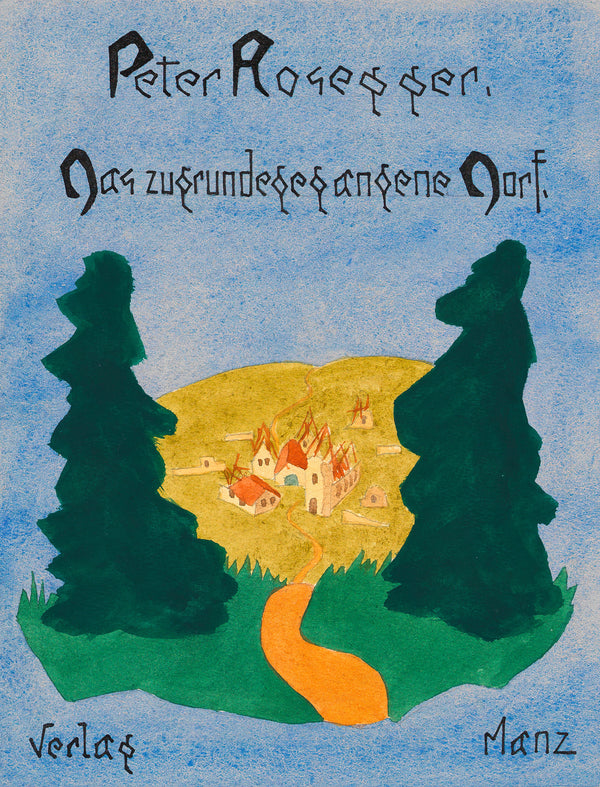 Karl Wiener — Das zugrundegegangene Dorf (The Ruined Village) | Vintage Poster Print