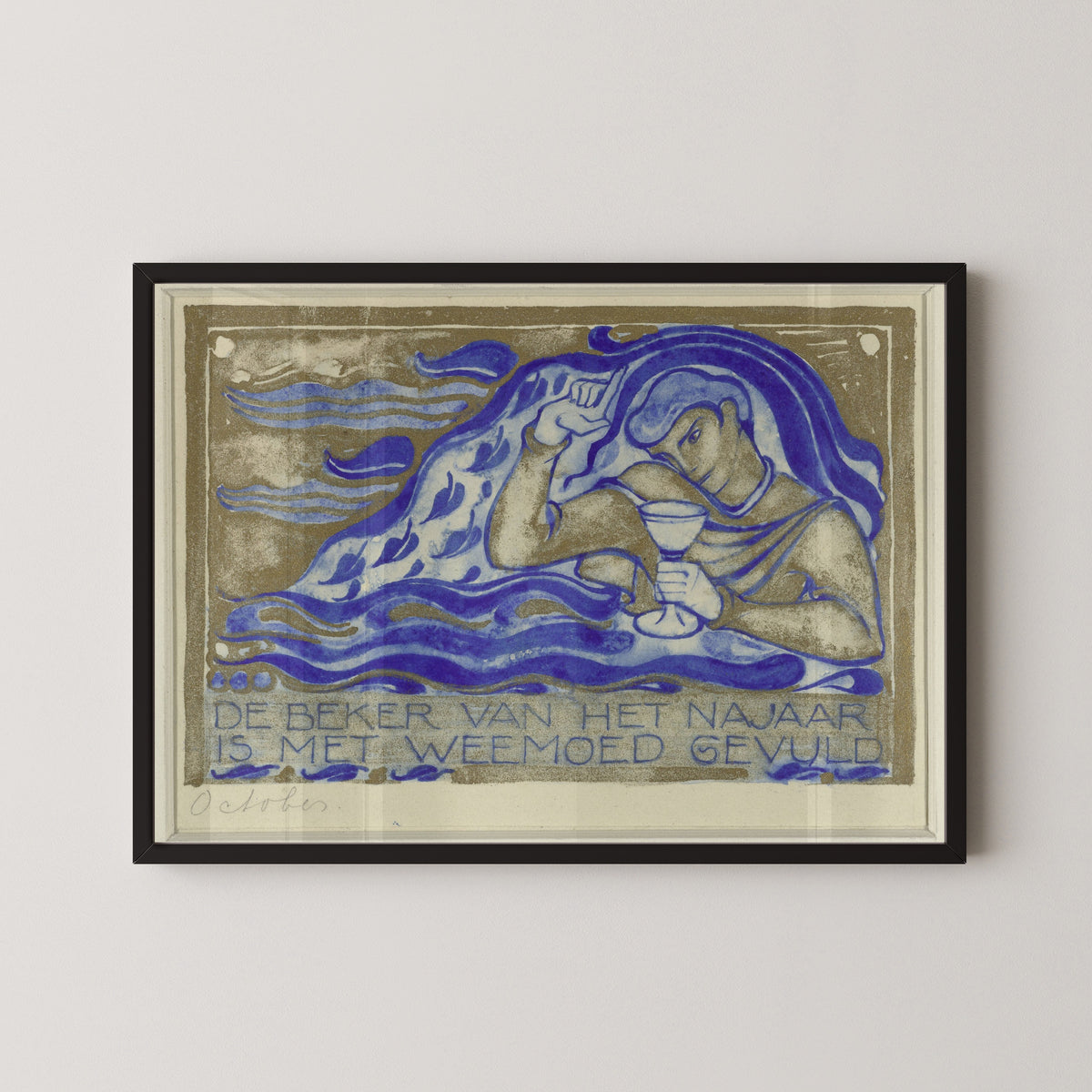 Willem Arondéus — De beker van het najaar is met weemoed gevuld, october [The cup of autumn is filled with melancholy] | Art Deco Print