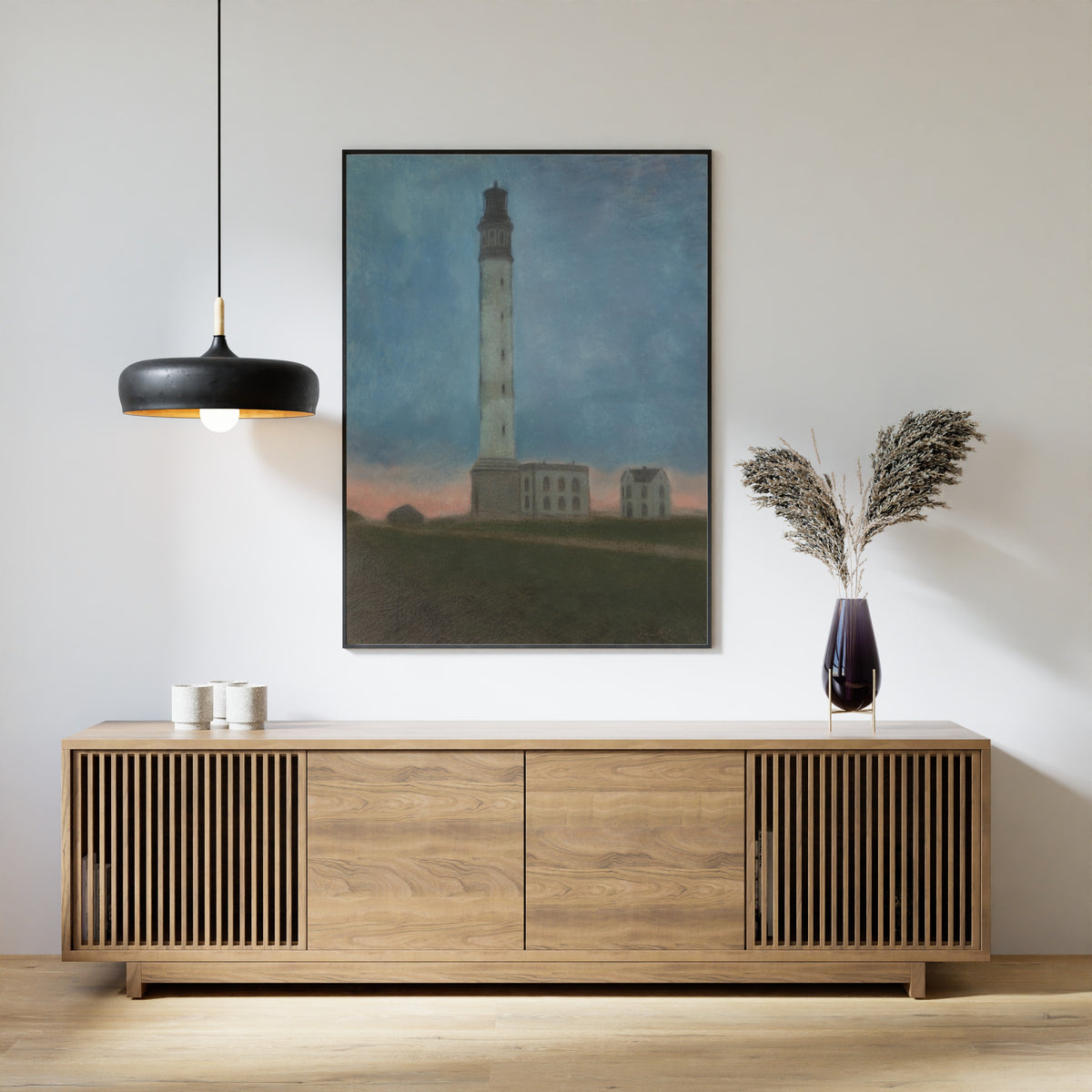Léon Spilliaert — De vuurtoren van Oostende bij zonsopgang | Symbolist Art Print