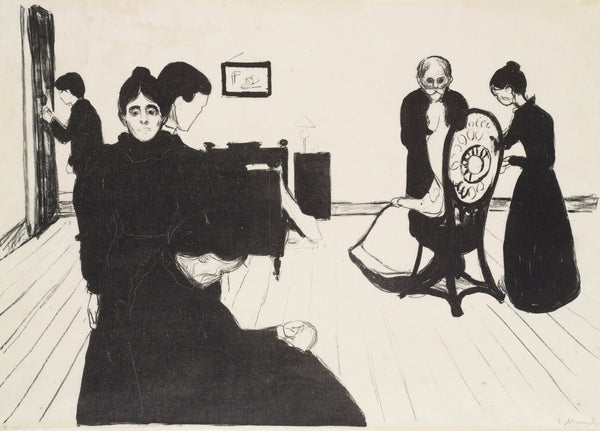 Edvard Munch — Death in the Sickroom | Expressionist Fine Art Print