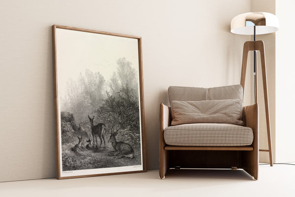 Karl Bodmer — Deer at Rest | Fine Art Print