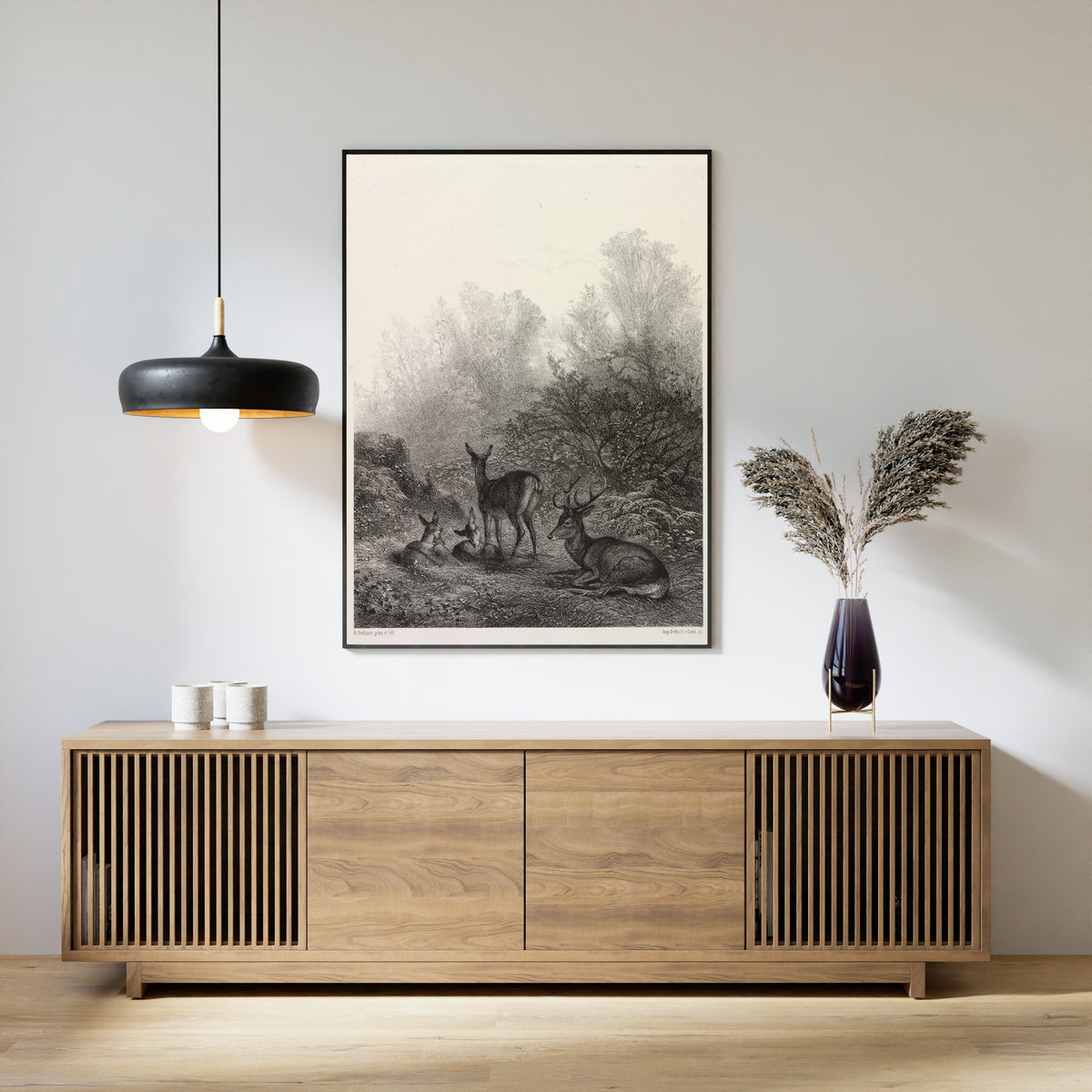 Karl Bodmer — Deer at Rest | Fine Art Print